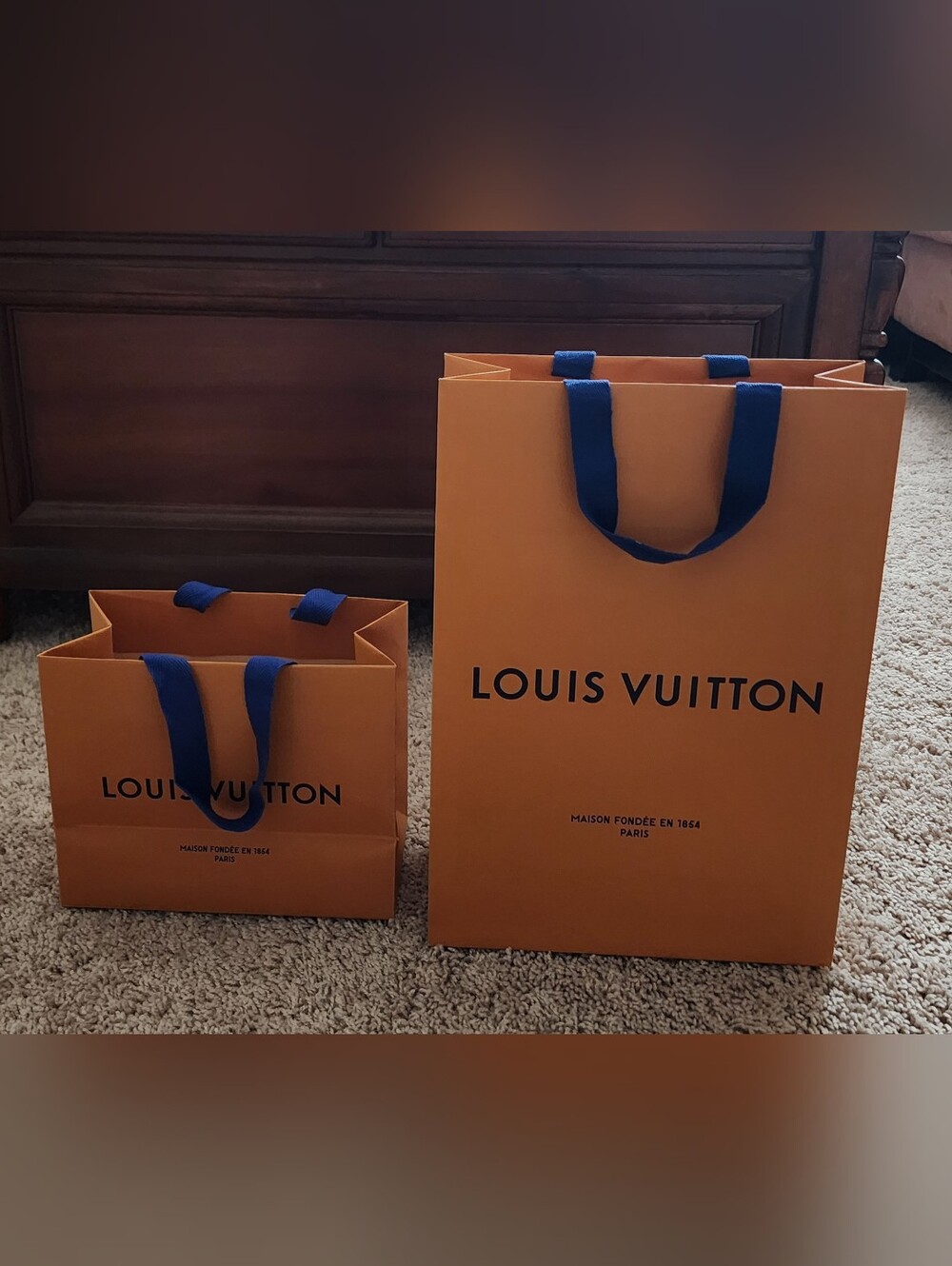 2 Louis Vuitton Paper Bags